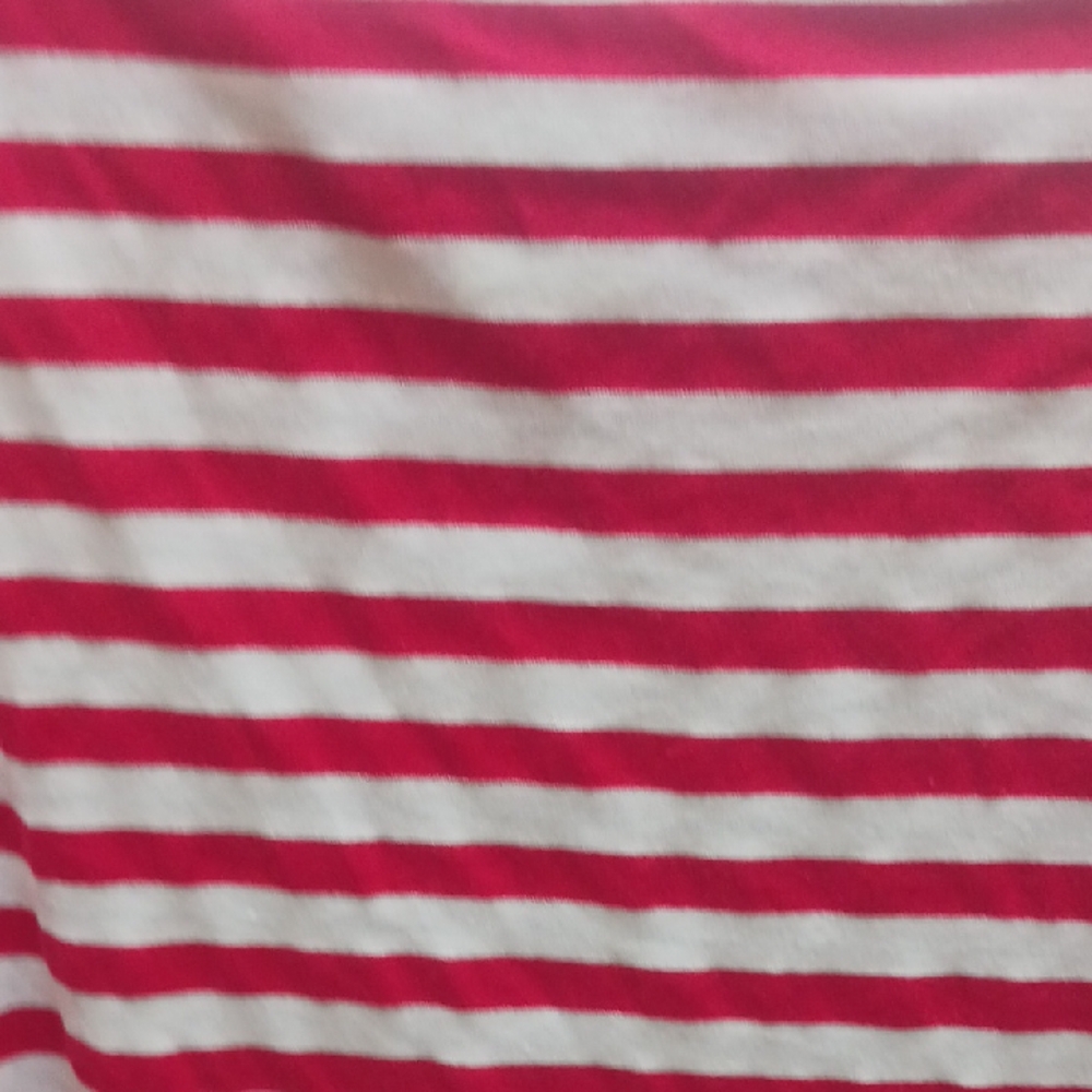 Red and White Striped Long Sleeve Tee - Picture 7 of 8